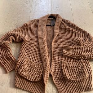 Pinkish/tan knitted cardigan